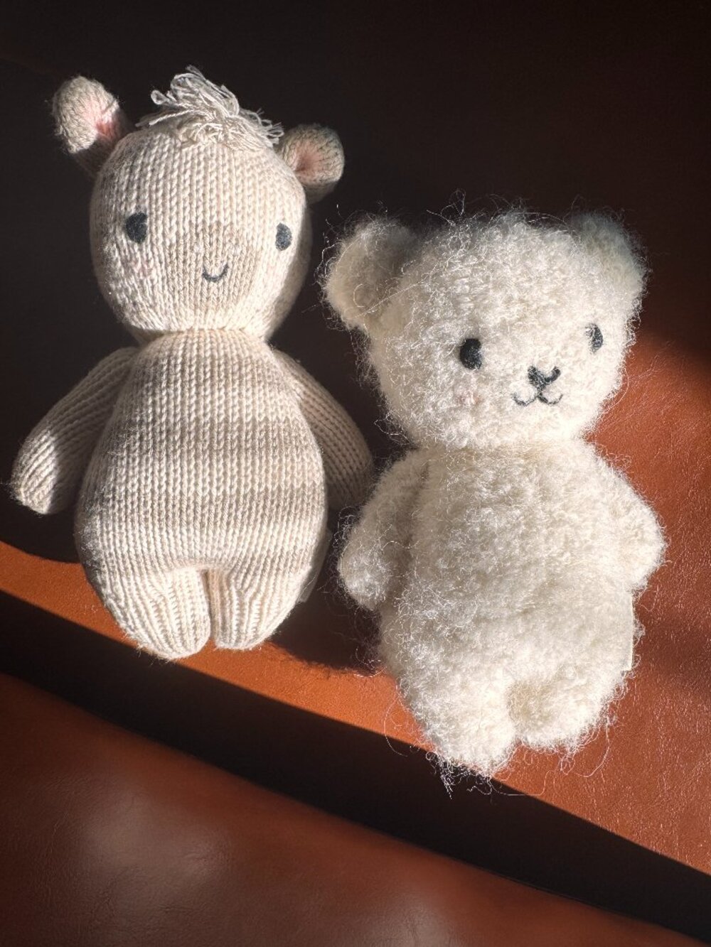 Cuddle + Kind Baby Zebra and Baby Bouclé Bear (ivory)